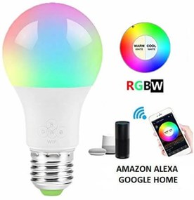 Lampada LED  smart E27 11W RGB+CCT WiFi - Amazon Alexa e Google Home Colore RGB+CCT