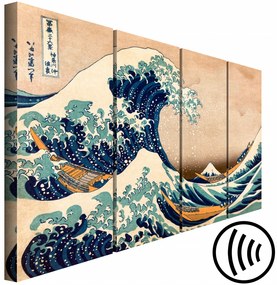 Quadro contemporaneo The Great Wave off Kanagawa (4 Parts)