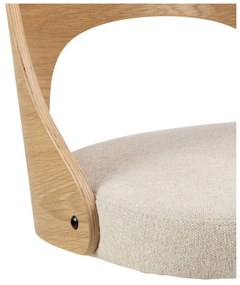 Sedia da pranzo beige/di colore naturale Lucy – Actona