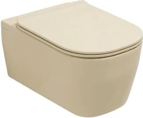 Vaso WC sospeso OLYMPIA CERAMICA tuttoevo, sedile incluso P 36 x L 36 cm sabbia opaco
