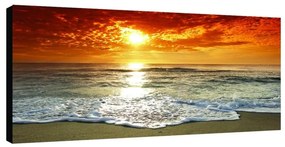 Stampa su tela Glitter Wow Sunset, multicolore 145 x 75 cm