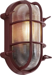 Lampada da parete per esterni rosso scuro IP44 - Noutica