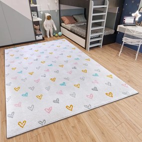 Tappeto bianco per bambini 160x235 cm Hearts - Hanse Home