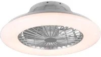 Ventilatore da Soffitto con Plafoniera Lampada LED Titanio Stralsund GD Trio