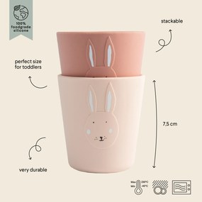 Tazza in silicone 2 pezzi Mrs. Rabbit