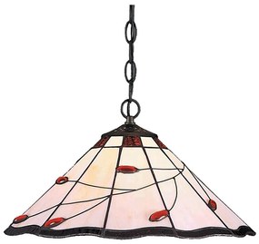 Prezent 172 - Lampadario a sospensione con catena TIFFANY 2xE27/60W/230V