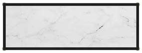 Tavolo consolle bianco 100x35x75 cm in vetro temperato