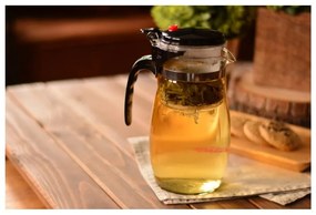 Teiera in vetro con colino , 900 mlml Vogue - Bambum