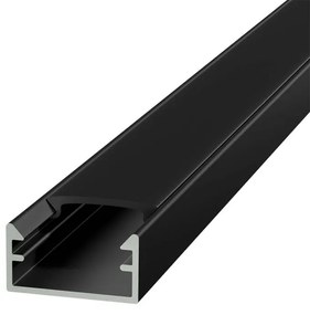 Profilo Mini 1m e 2m Alluminio Nero stretto, solo 14mm per striscia LED Selezionare la lunghezza 2 Metri