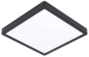 Plafoniera Quadrata Esterno Contemporaneo Argolis-Z Alluminio Nero Led