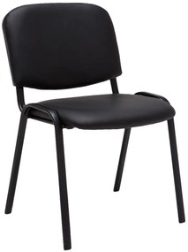 Sedia Conferenza Imbottita Stapelstuhl Ken Kunstleder ?? / Schwarz