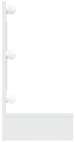 Mobile a specchio con led bianco 90x31,5x62 cm