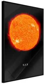 Poster  The Solar System: Sun  Cornice Quadri Cornice nera, Larghezza x Altezza Home decor 20x30