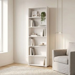 MADDIE - libreria sei ripiani moderno minimal in legno