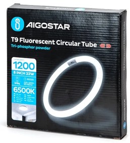 Tubo fluorescente T9 G24q-1/22W/230V 6500K - Aigostar