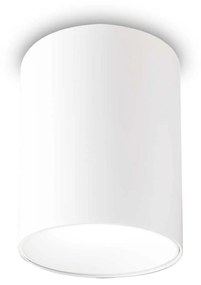 Plafoniera Moderna Nitro Round Alluminio Bianco Led 10W 3000K Luce Calda