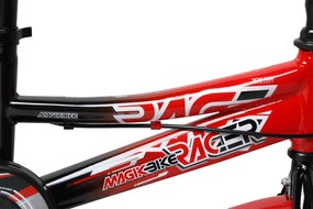 Bicicletta per Bambini 14" Freni a Disco Magik-Bike Racer Rosso...