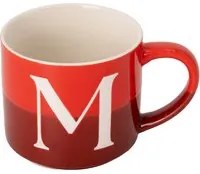 Tazza lettera M rosso 400 ml Blend Collection