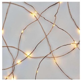 Catena natalizia LED 20xLED/2,4m bianco caldo