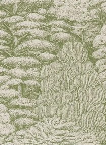 Tapete Woodland Toile von Sanderson - Cream/ Green