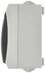 Interruttore domestico AC n. 6 con presa 250V/16A IP44 grigio