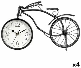 Orologio da Tavolo Bicicletta Nero Metallo 36 x 22 x 7 cm (4 Unità)