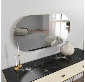 Specchio da parete RIORS 85x45 cm oro