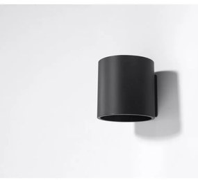 Lampada da parete nera Roda - Sollux