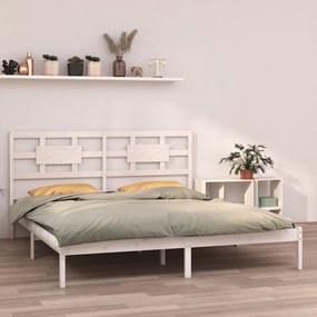 Giroletto Bianco İn Legno Massello 180x200 Cm Super King /