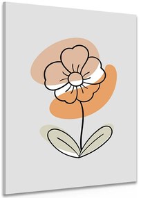 Stampa su tela – Fiore minimalista No4