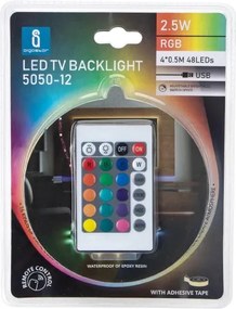 Aigostar - SET 4x Striscia LED RGB Dimmerabile 0,5m LED/2,5W/5V IP65 + tc