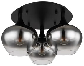 Globo 15548-3D - Lampadario a plafone MAXY 3xE27/40W/230V nero