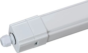 Plafoniera LED Stagna 150cm 48W 120lm/w IK08 IP66 CCT Colore Bianco Variabile CCT