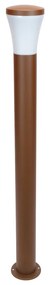 Paletto da Giardino 100cm Acciaio Inox CORTEN IK06 IP54 E27 Serie DELTA Colore Corten