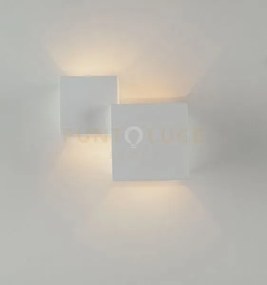 Applique a parete rubik bianca 2 luci attacco g9 19,5x11,5x16cm in ...