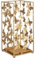 Porta Ombrelli Butterfly 22,5x22,5x48,5 cm in Ferro Oro