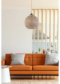 Lampadario su corda  JUTE 1xE27/60W/230V beige