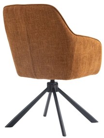 Set di sedie da pranzo arancione in imbottito 2 pz Avola – Unique Furniture