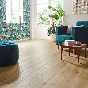 Parquet prefinito in rovere naturale Elegance vetrificato Intenso L