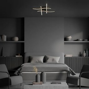 Brilo - Lampadario a plafone LED REY 4xLED/6W/230V nero