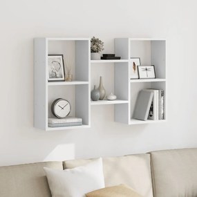 Scaffale A Parete Bianco 96x18x60 Cm İn Truciolato /