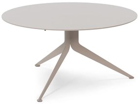 Tavolino rotondo in metallo grigio-beige ø 76 cm Daley - Spinder Design
