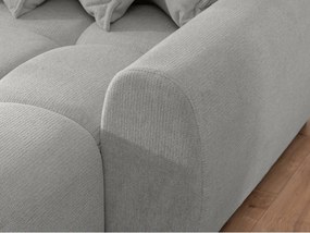 Divano angolare grigio chiaro (con penisola a destra/con chaise lounge) Albane – Ropez