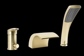 Rubinetto da vasca Rea Riven Brush Gold