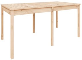Tavolo da giardino 159,5x82,5x76 cm in legno massello di pino