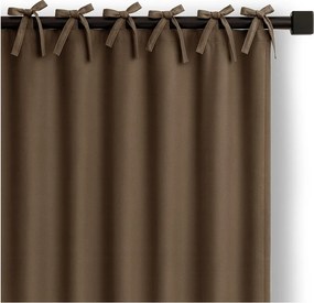 Tenda parzialmente oscurante marrone 140x250 cm Carli Tie – Restilo