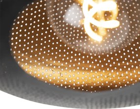 Plafoniera orientale nera e oro 40 cm - Radiance