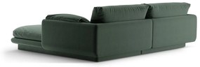 Divano angolare verde scuro (angolo sinistro) Torino - Micadoni Home