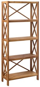 Scaffale effetto rovere colore naturale 70x161 cm X-Shelf - Unique Furniture
