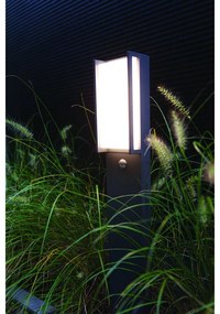 Lampione da giardino con sensore di moviemtno, Qubo H 75 cm, antracite 1000 LUMEN, IP54 LUTEC